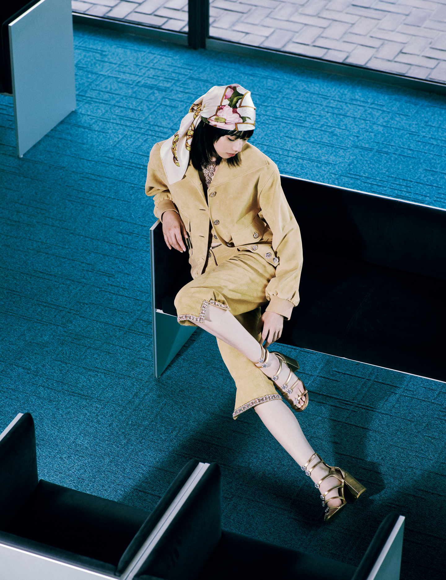 6 ROKU 小松菜奈着用　カシミヤ混　絞り染め　ゆるだぼニット gn12_20250903_ginza138231-1.jpg