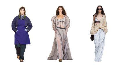 おなじみの日常着を再解釈。エプロンやパジャマがランウェイに