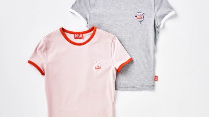 〈ディーゼル〉のTシャツ。イルカとブタ、どっちがお好き？