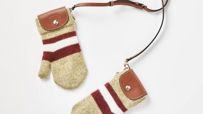 〈ロンシャン〉のミトン型バッグ