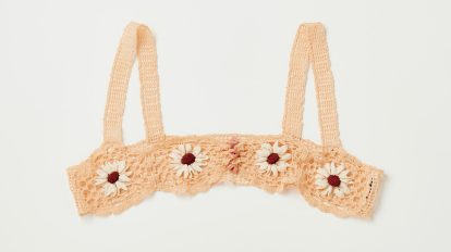 〈フミカ_ウチダ〉クロシェ編みのブラトップ