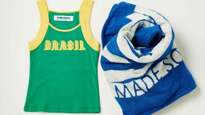 〈メイドサムスポーツウェア〉のトップ＆タオル