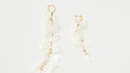 〈マメ クロゴウチ〉氷柱のようなピアス