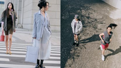 すれ違う2人の装い THE NORTH FACE「General Athletic Recreation」