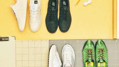 足元の印象を左右する、マット&シャイニーなスニーカー7選