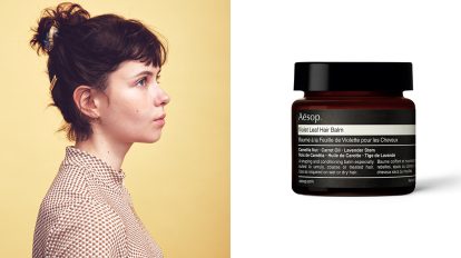 シュシュのアップヘアでBe Positive