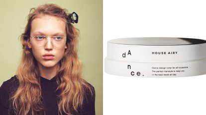 蝶々のクリップが髪にとまったら