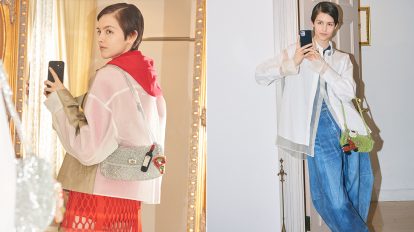 〈アンテプリマ〉の新作バッグと今日もセルフィタイム。Day 1