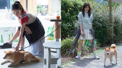 森田想と〈オン〉の梅雨さんぽ。三太と、相棒ジャケットと