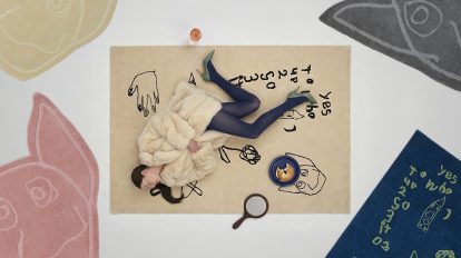 〈RUGHAUS〉×〈irojikake〉“子どもの線“から生まれる自由なラグ