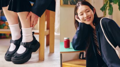 〈Teva〉と在原みゆ紀。スウェードな秋支度