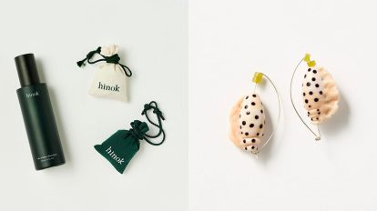 〈ヒノック〉のルームスプレー&サシェ、〈ニンファ ハンド…